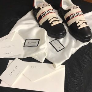 Black New Ace Elastic Band Sneakers